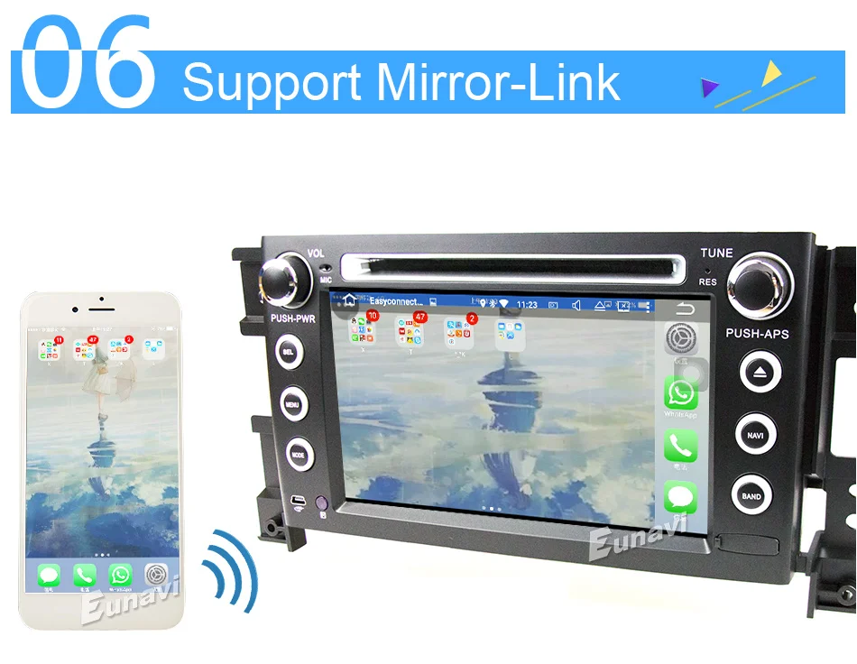 Flash Deal Eunavi 2 Din 7 inch tda7851 Android 8.1 Car Dvd Player For Suzuki Grand Vitara Radio Stereo GPS in dash car pc 1024*600 HD wifi 13