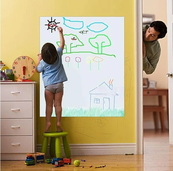50x120cm Flexible Vinyl Whiteboard Kids Drawing Board Wall