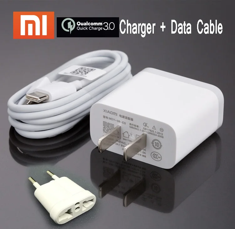 Оригинальный Для Xiaomi Mi 6 USB быстрая зарядка QC3.0 Зарядное устройство для 8 8SE 6X6 5x 5S