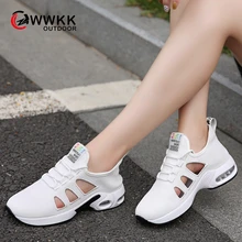 WWKK новые летние кроссовки Для женщин женские дышащие Air Sole обувь для отдыха женская спортивная прогулочная обувь женские с сеткой femme