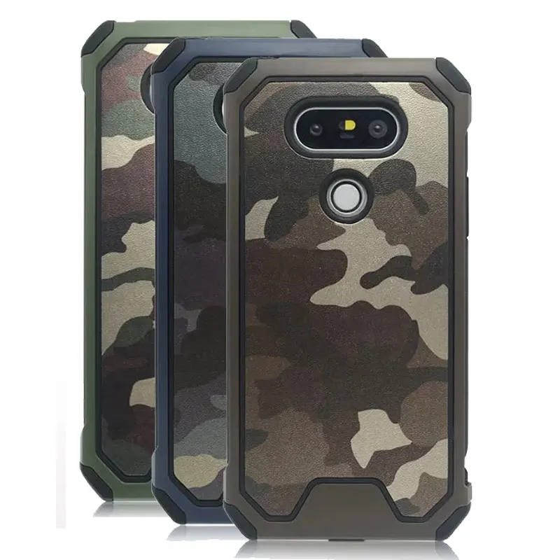 Back Cover For LG G5 mobile Phone bag case Military Camo PC + Soft