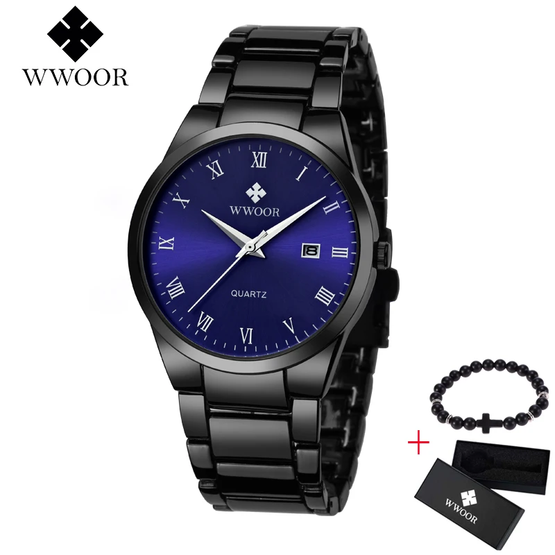 

Watches men luxury brand Watch WWOOR quartz sport military men full steel wristwatches dive 30m Casual watch relogio masculino