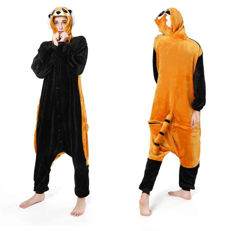 

Kigurumi Women Pajamas Sets Animal Pijama Cartoon Pig Panda Nightwear Lady Winter Sleepwear Warm Flannel Hooded Onesie Pajamas