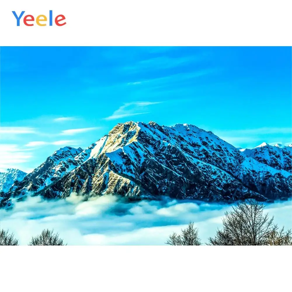 Yeele пейзаж горы голубое небо облако туман Декор фотографии фоны