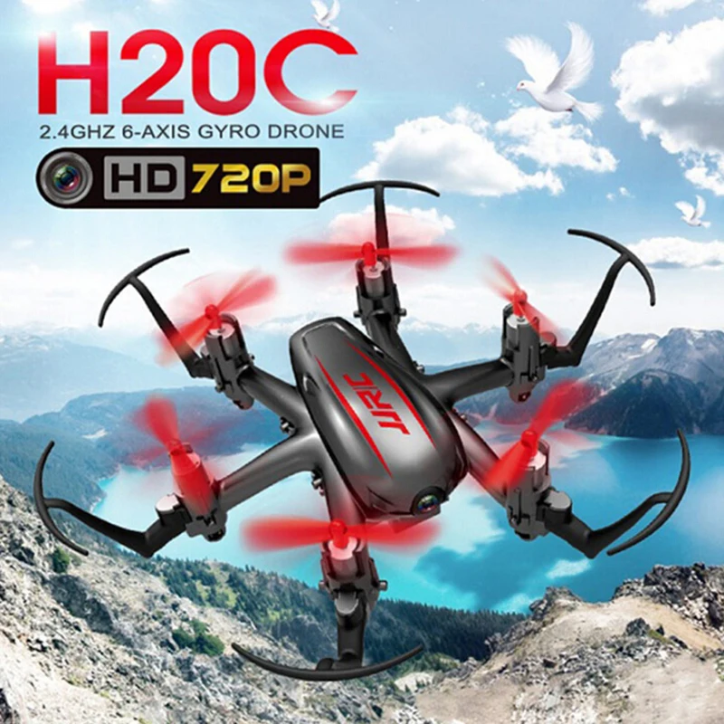Buy Cheap JJRC H20C Mini Drone 2.4G 4CH 6Axis Headless Mode with 2MP 720P Camera Nano Hexacopter RTF