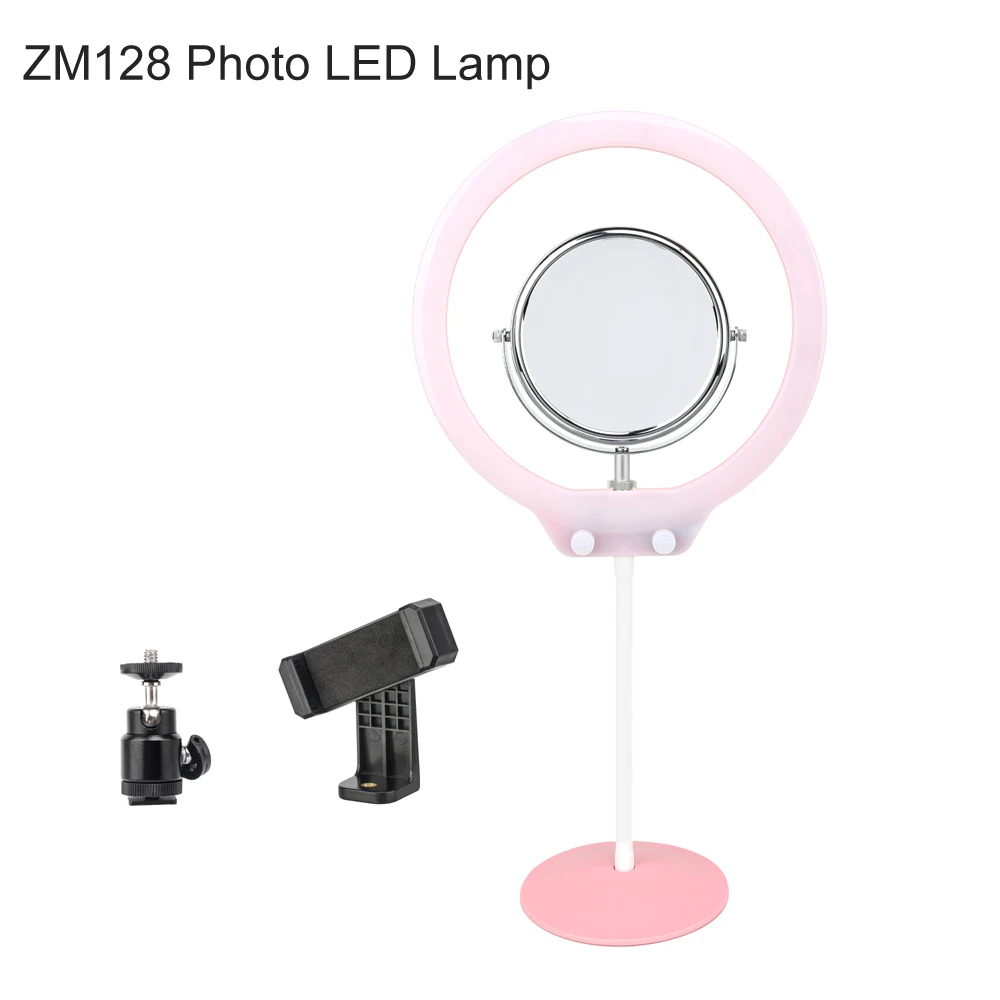 

ZOMEI ZM128 LED Ring Light Lamp Lighting 3200K-5500K Camera Studio Phone Photo Video Ring Light For Video Recording (Pink)