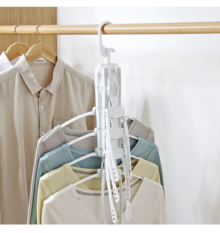 Домашняя Организация хранения одежды вешалка для сушки пластиковый шарф вешалки для одежды стеллажи для хранения одежды шкаф для хранения вешалка для пальто