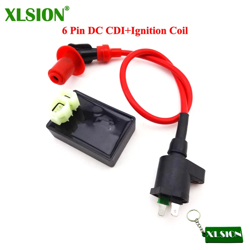 XLSION Racing Ignition Coil &amp DC CDI Box 6 Pin For Kymco SYM Vento Scooter GY6 50cc 125cc 150cc Engine Moped | Автомобили и