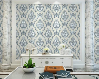 

beibehang new High-end European 3d Damascus Wallpaper Living Room Bedroom Hotel Beauty Salon Project Wallpaper Papel De Parede