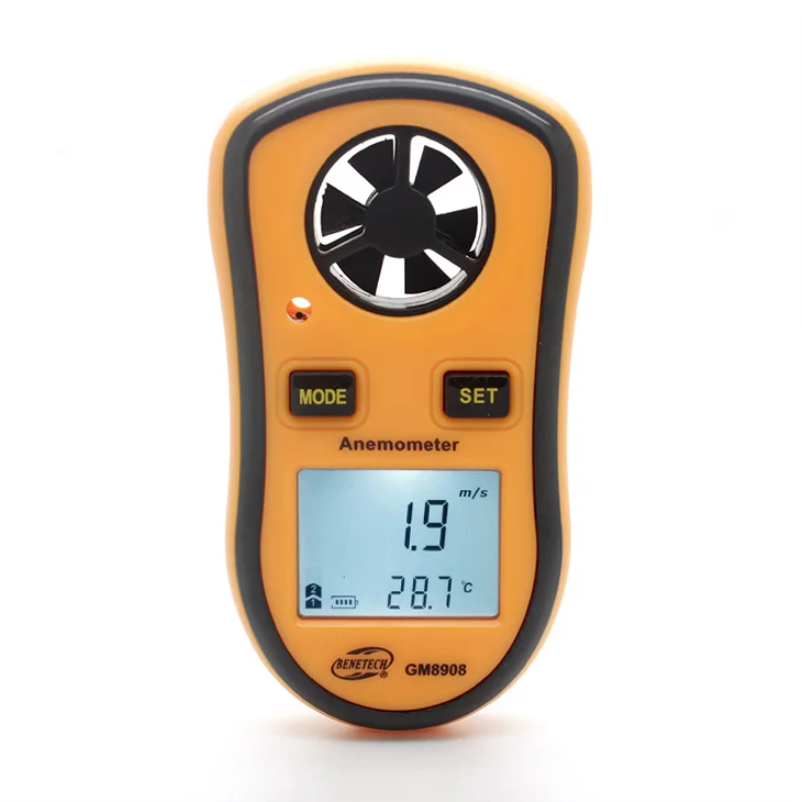 Mini digital handheld anemometers portable wind speed meter measure for