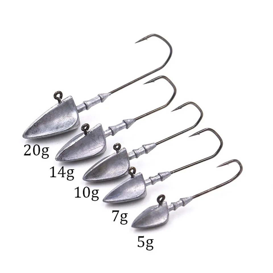 5 шт./лот открытые привести Swinbait Jig Head 3.5g 5g 7g 10g 14g с зазубринами мягкие приманки