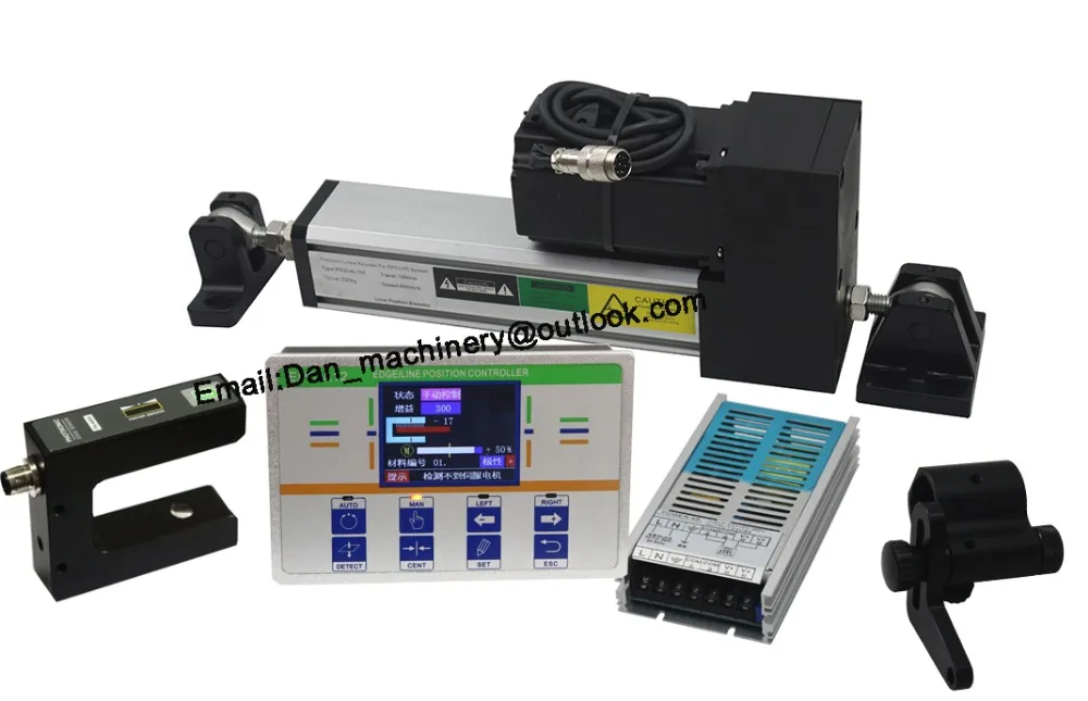 Edge position control web guide system with Photoelectric Sensor for ...