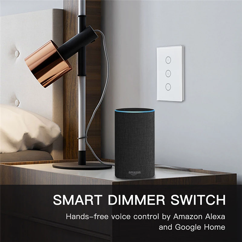 Умный настенный сенсорный регулятор света Tuya Smart Life wi fi переключатель с