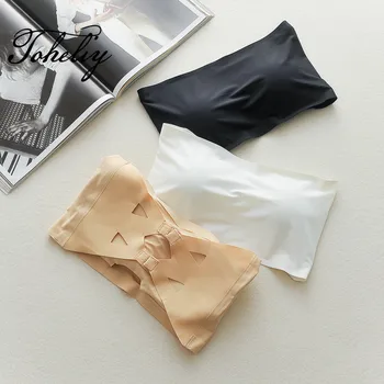 

New Style women white underwear bra female chest vest braised chest wrapped with a shoulder strap with chest pad Ice