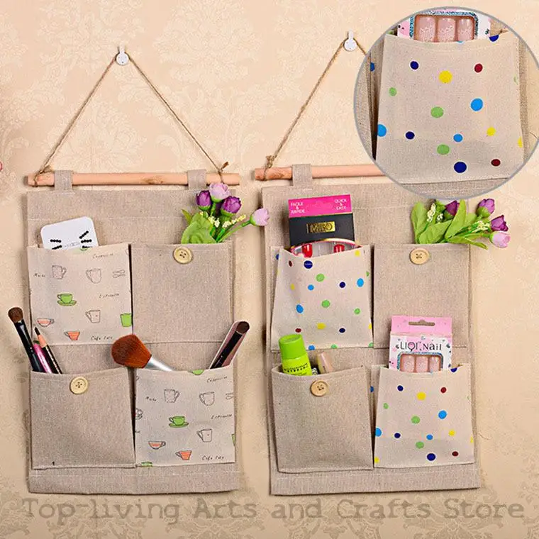 Ecofriendly Fashion Burlap Office Organizer Diy Desks Stationery Items