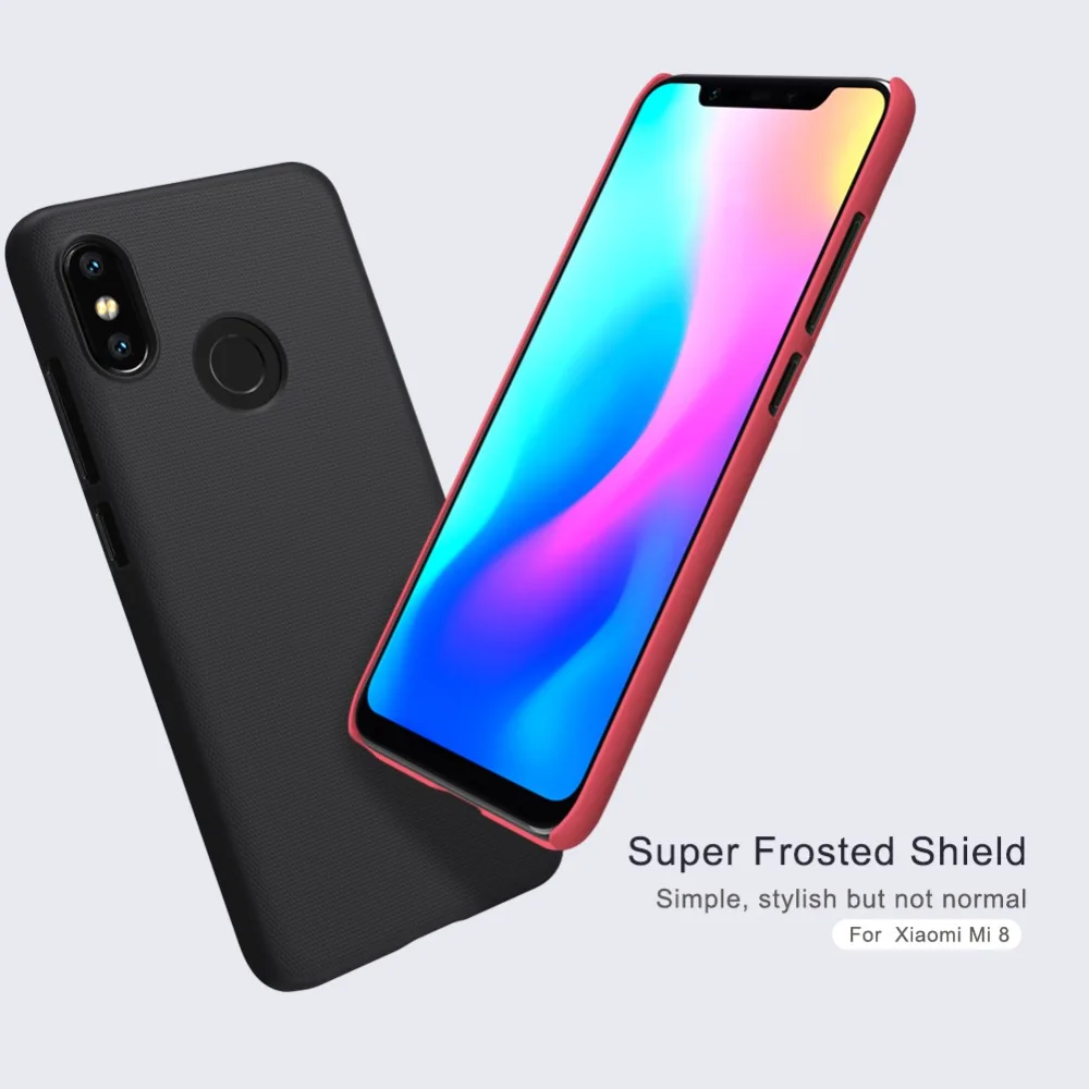 NILLKIN Xiaomi Mi 8 чехол матовый защитный чехол для телефона для Xiaomi Mi 8 Жесткий ПК задняя крышка с Xiaomi Mi 8 Розничная упаковка