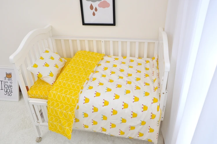 black and yellow crib bedding