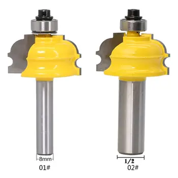 

1/2" 8mm Shank Architectural Molding Router Bit Rod Line Knife Carpentry Cutter Tenon Woodworking Tools