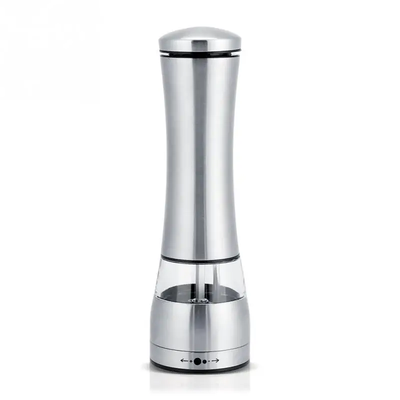 Stainless Steel Electric Salt Pepper Mill Grinder Adjustable Coarseness
