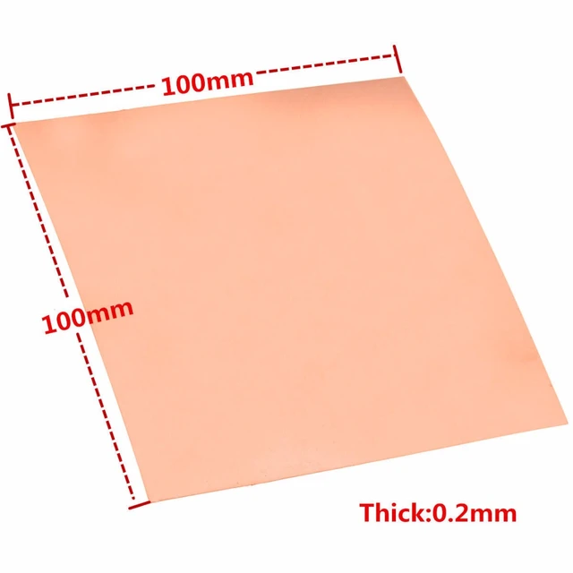 1Pcs 1mm Thickness High Purity 99.9% Pure Copper Cu Metal Sheet Plate 100mm  x 100mm For Industy Tools - AliExpress