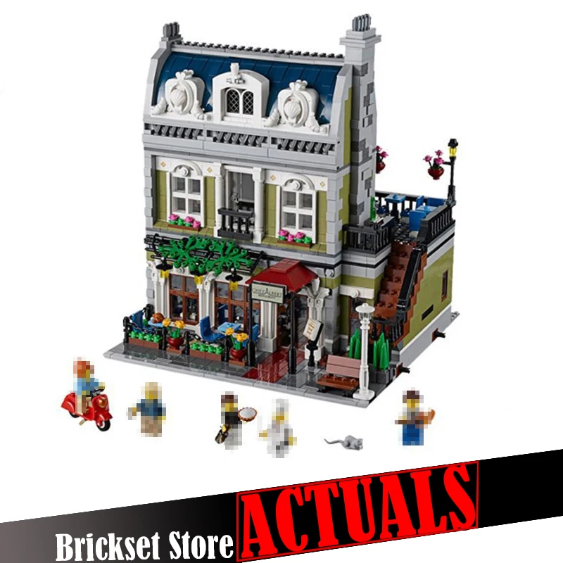 

LELE 30007 Parisian Restaurant Creator Architecture Building Blocks Bricks Toys For Boys oyuncak Compatible with legoINGly 10243