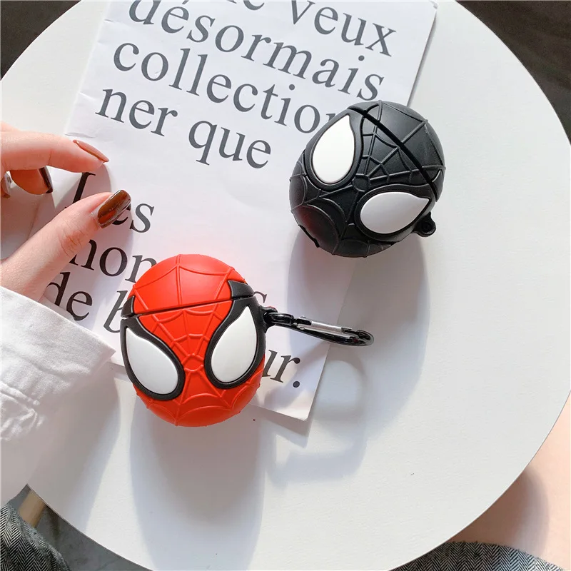 

For AirPods Case Cute Cartoon Spiderman Soft Silicone Wireless Bluetooth Earphone Cases For Apple Airpods 2 Cover Funda