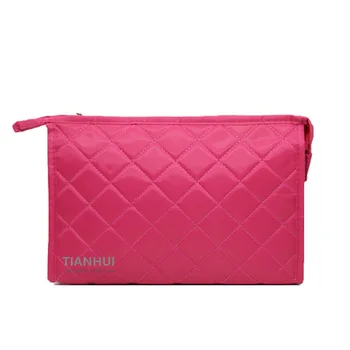 

New Diamond lattice Large Waterproof Makeup bag Travel Cosmetic Bag Organizer Case Necessaries Make Up Wash Toiletry Bag
