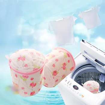 

Convenient Women Bra Hosiery Lingerie Washing Protecting Mesh Laundry Bag Saver Protect Aid Mesh Bag With Zipper Japan Style E2S