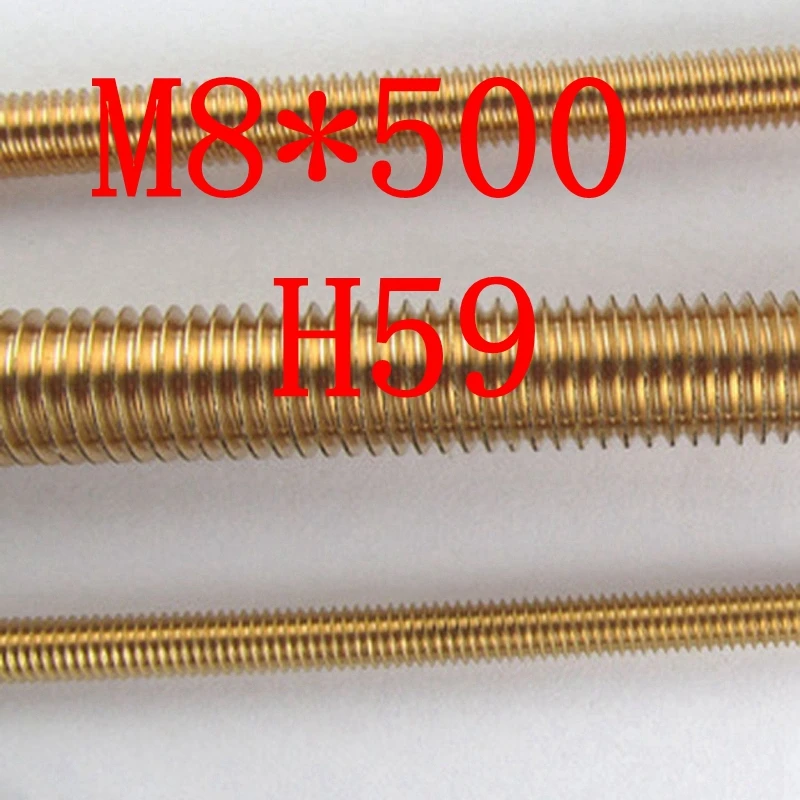 Buy M8 H59 Brass Fully Threaded Rod, Right Hand