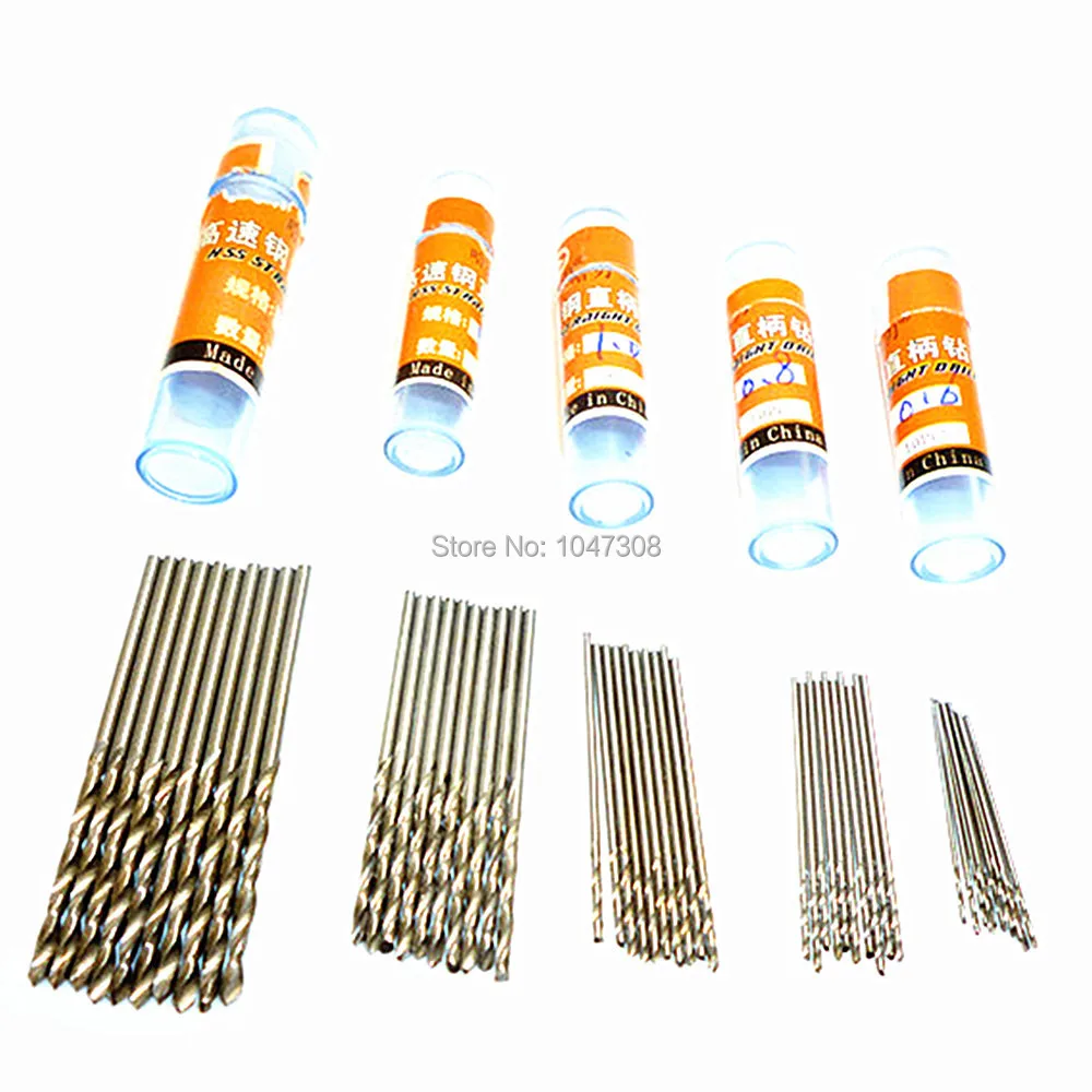 

10pcs 0.6mm/0.8mm/1mm/1.5mm/2mm High Speed Steel Twist Drill Bits Hss Micro Drills Bit for PCB Thin Aluminum Iron Sheet Plastic