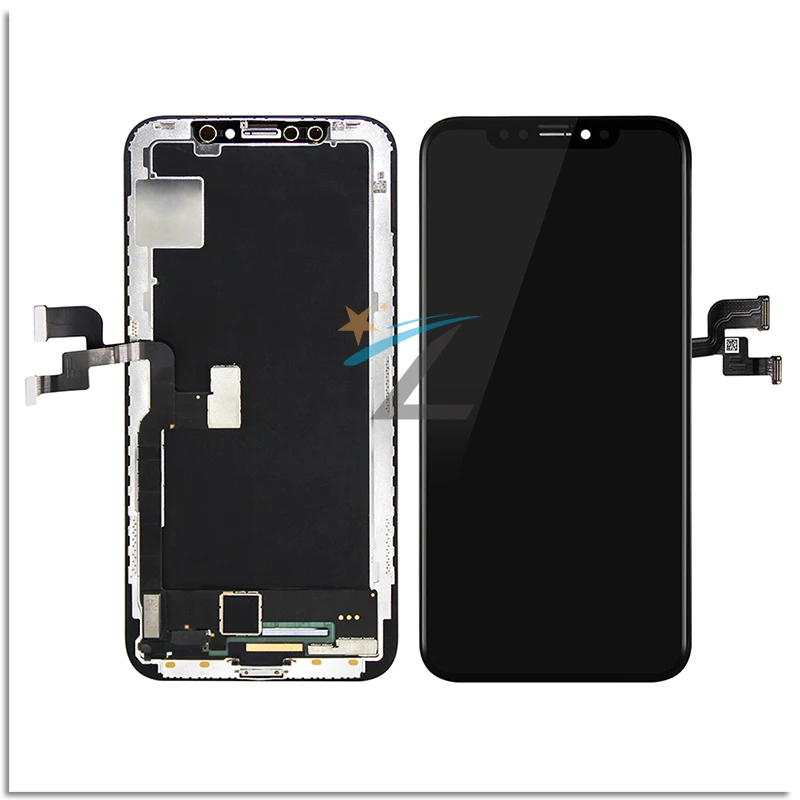 1 шт. высококачественный ЖК-дисплей для iPhone X гибкий жесткий OLED для iPhone X AMOLED экран Замена в сборе 5,8 с 3D сенсорным экраном