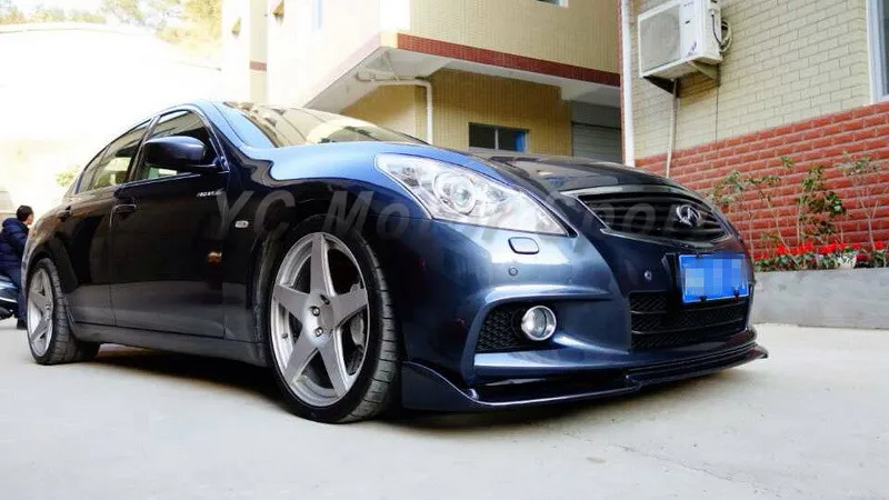 2010-2013 Infiniti G25 G37 4D Sedan EU Style Front Bumper Lip CF (19)