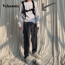 Уличная Мужская тактическая сумка, черная модная многофункциональная сумка в стиле хип-хоп, Мужская тактическая сумка на плечо