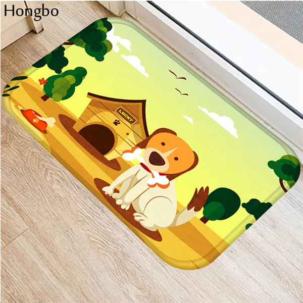 Hongbo Придверные коврики с рисунком собаки из мультфильма, милые коврики с принтом собаки, коврики для кухни, ванной комнаты, 40X60 см - Цвет: 14