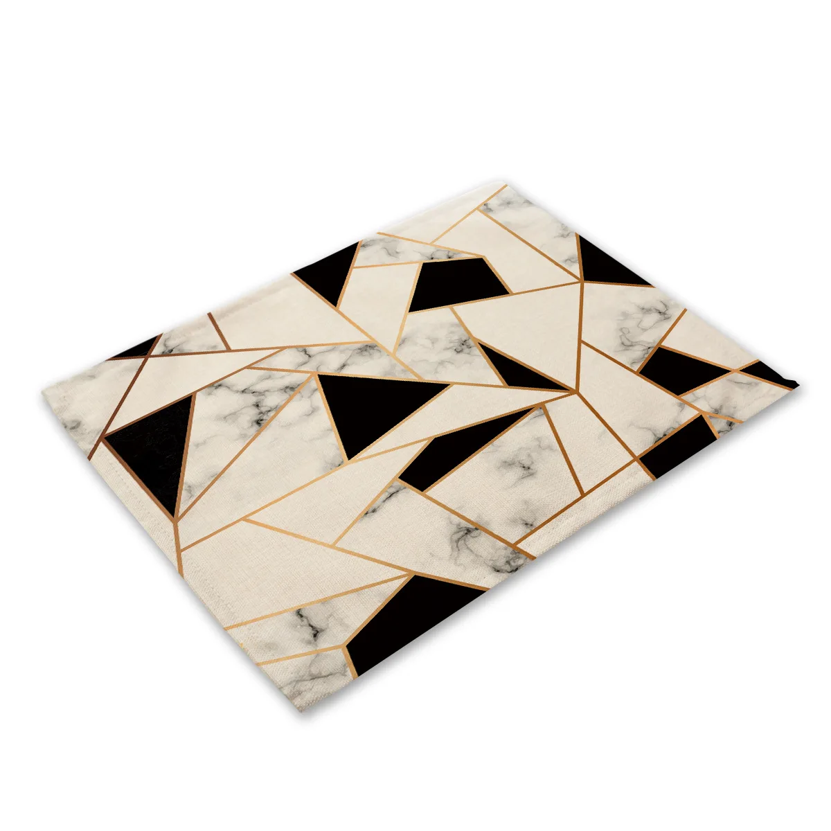 Современное обустройство дома мраморный геометрический узор посуда Подушка декоративная геометрическая форма алмазная тканевая салфетка