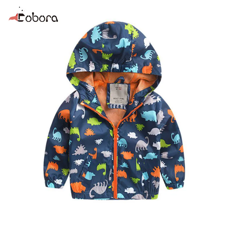 

2018 Autumn Winter Jacket Baby Boys Girls Children Jacket For Boy Cartoon Pattern Printed Full Sleeve Warm Windbreaker