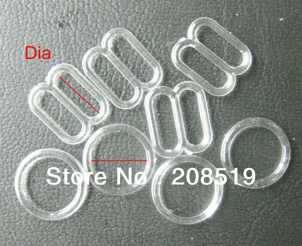 

NB086 bra buckle 10mm 0+8 200pcs clear color underwear accessory