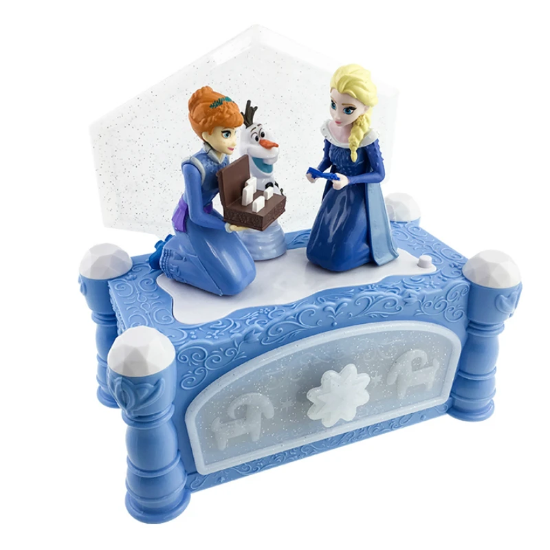 Disney Frozen музыкальная шкатулка принцесса Эльза Анна фигурки Олаф модель поют