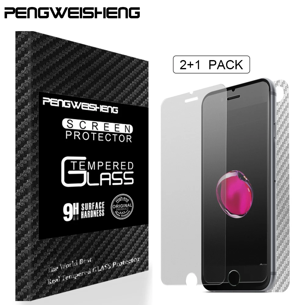 2+1pack Matte Premium Screen Protector For iphone X 8 7 7plus 6s Plus 5 Premium Glass Frosted No Fingerprint Tempered Glass Film