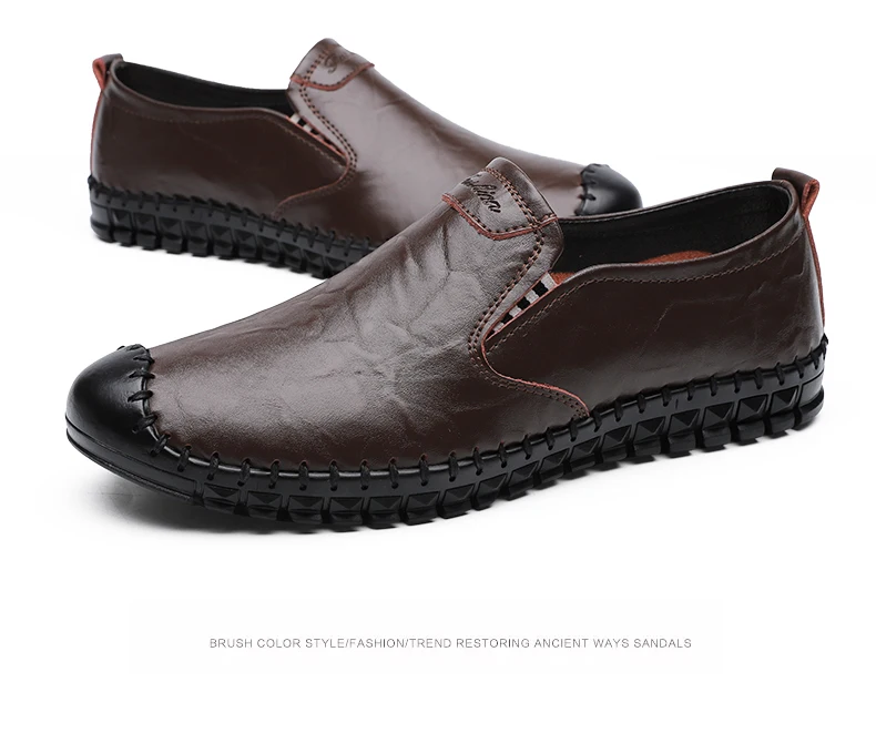 Новая весенняя повседневная обувь модная мужская обувь повседневная обувь для вождения Мягкие Мокасины, обувь на плоской подошве, мужские лоферы, большие размеры 38-48