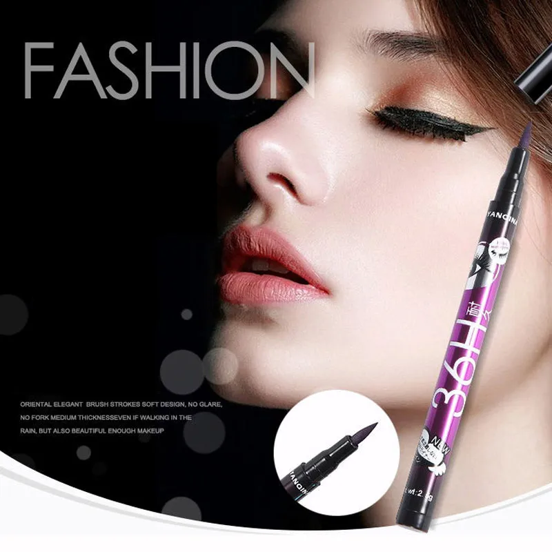 YANQINA Brand New Arrive Perfect Purple Liquid Eyeliner Pen Makeup