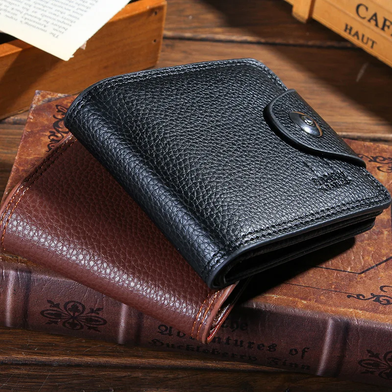 Men Wallets Fashion Mens Wallet with Coin Bag Zipper Small Money Purses Dollar Slim Purse Money Clip Wallet Buckle wholesale 393