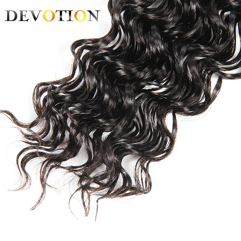Devotion Brazilian Deep Wave 4 Bundles with Closure Middle Part Human Hair Extension Natural Color Non Remy Hair Weave Bundles Devotion Brazilian Deep Wave 4 Bundles with Closure Middle Part Human Hair Extension Natural Color Non Remy Hair Weave Bundles