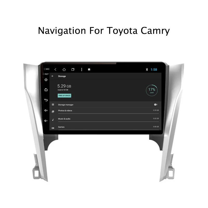 Best NAVITOPIA 10.1inch 2G RAM 32G ROM Android 8.1 Car DVD Multimedia GPS Navigation for Toyota Camry 2012 2013 2014 4