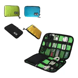 Портативный Водонепроницаемый большой электронные аксессуары цифровых мешок для кабель USB Зарядное устройство SD Card Case Мощность банк