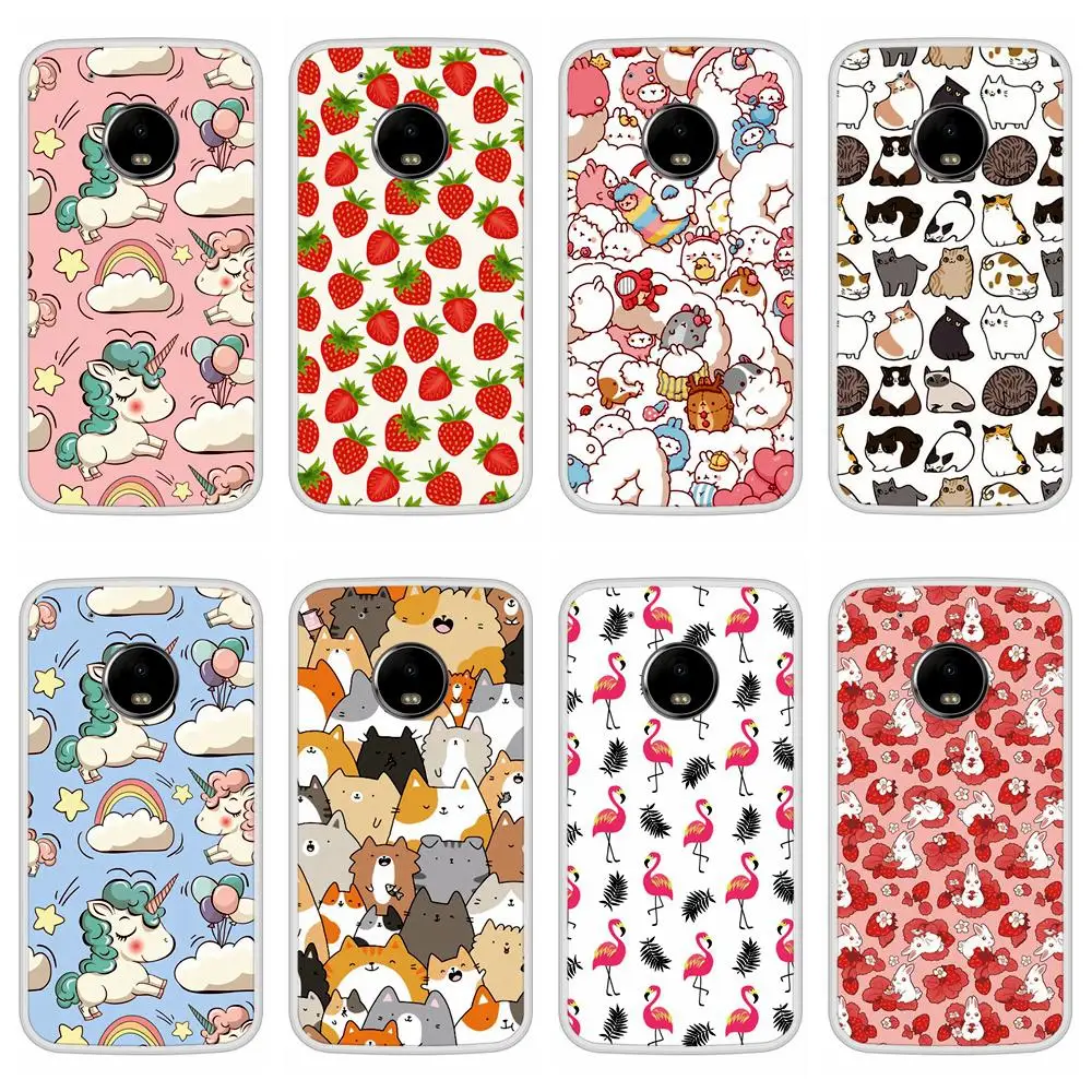 

Case For Motorola Moto G5 Plus Soft Silicone TPU Cute Patterned Painting Cover For Motorola Moto G5 Plus Phone Cases