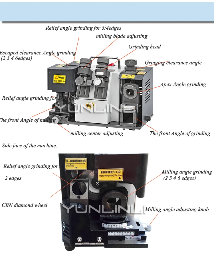 Электрический фрезерный станок Grinder220V 5000 об/мин Многофункциональный сверлильный и фрезерный шлифовальный станок шлифовальный бит фрезерный CutterGD-313A