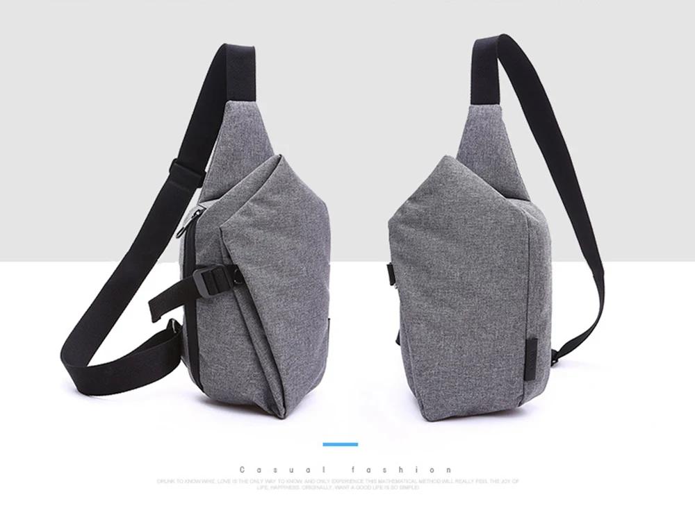 HeloFrn повседневные мужские дорожные нагрудные сумки водонепроницаемые однотонные маленькие дорожные сумки-мессенджеры нагрудная сумка для мужчин и женщин