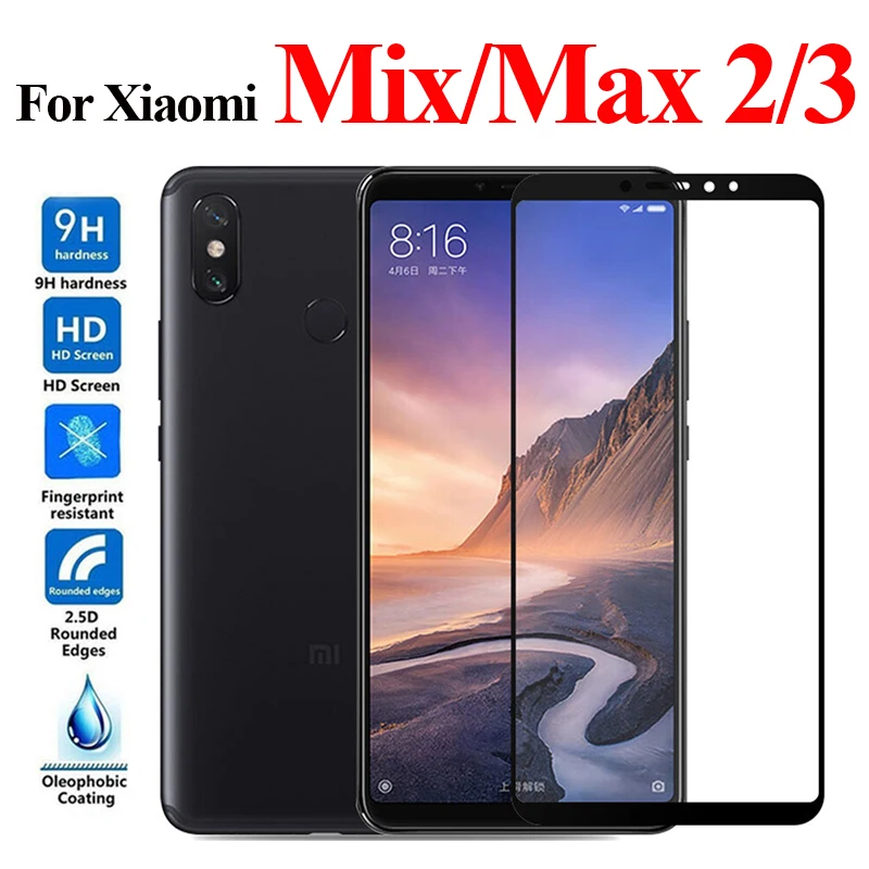 Оригинал для xiaomi mi max 3 защитное стекло mix 2 2s xiaomei readmi my max3 max2 mix2s tremp защита экрана