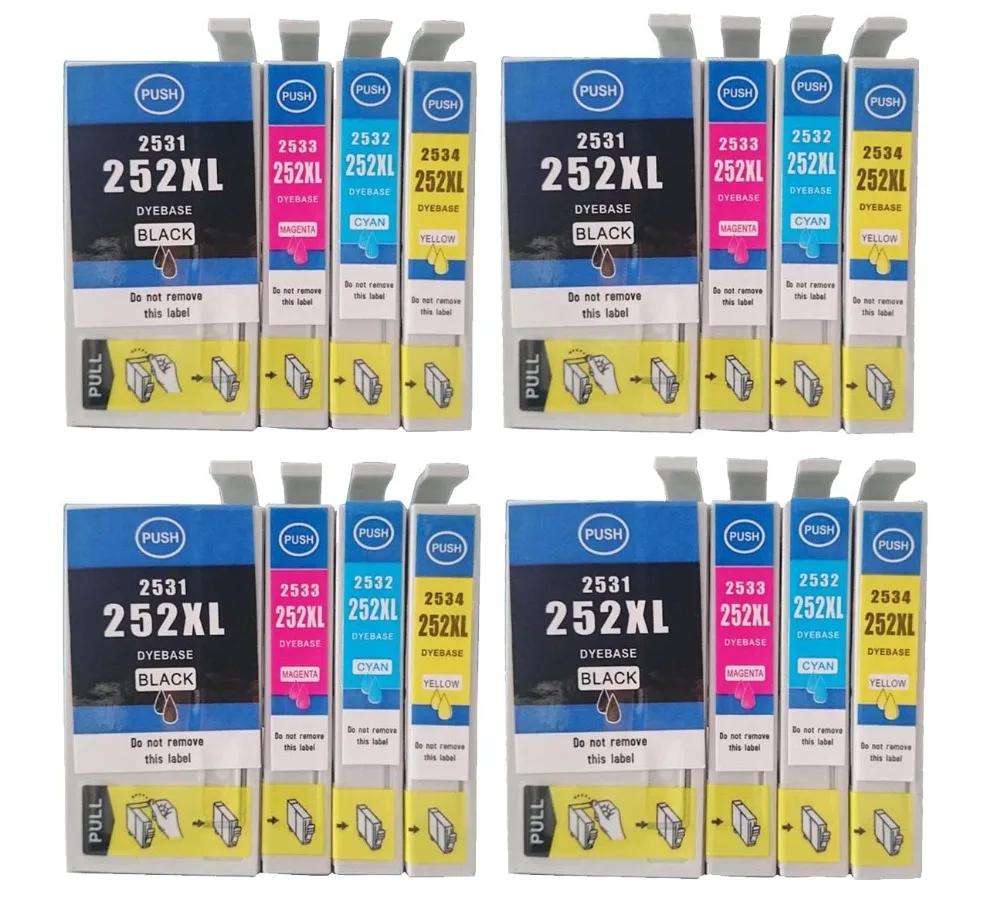 16 шт. картриджи для принтера Epson T252 T252XL | Компьютеры и офис